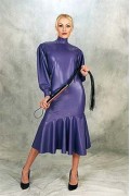 High Collar Dress with Back Zip