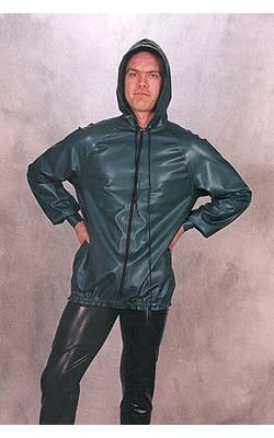 Anorak With Front Zip and Hood